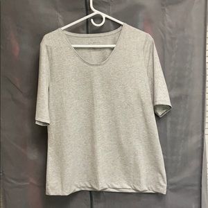 Talbots Silver sparkle tee